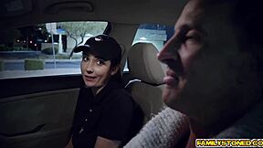 Stepuncle fucks Kyra's pussy for cash