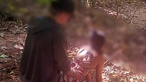 the young wife meets a stranger on the remote trail path