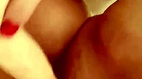 babe cums hard in shower using dildo on big tits latina milf pussy