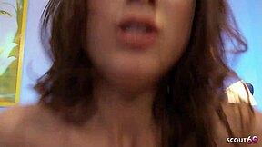 tiny stepsis seduces big dick bro alone for first facial