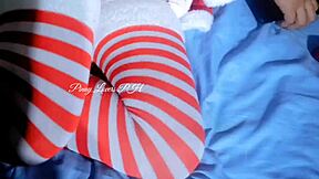 santa claus cums hard kantutan sa pasko with curvy stepsister creampie pussy