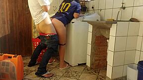 brazilian housewife pays repairman with fat juicy pussy licking domination creampie