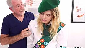 dez gets bred hard by older stud at work hairy creampie action