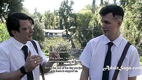 big tits milf dee williams corrupts young evangelist with spit