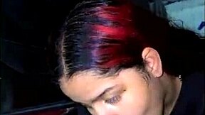 cute 18-year-old latina college coed gags on monster cock, begs for creampie doggystyle pounding