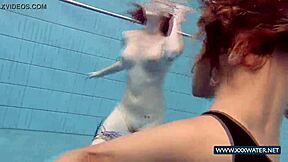 Katrin And Lucy's Big Tits Underwater Tease