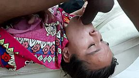 Stepsister Jerks Me Off with Her Feet