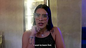 My stepmom's teaching me to fuck hot Colombian MILF teen threesome stranger from restaurant!