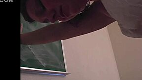 Betty Stripped and Bare Bottom Spanked by Teacher