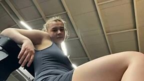 Cumming Deep In BBW Teen's Fat Ass And Big Natural Tits At Public Gym
