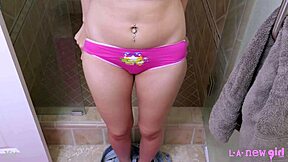 damn that fierce brunette looks hot post-shower