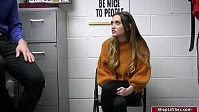 stepdad and cop dominate brunette thief deepthroat pounding