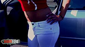 wanna see this horny brunette slut take huge black cock interracial facial?