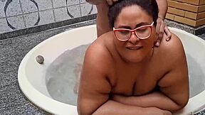 professora hides squirting orgasm fucking student in secret. wild jet squirt.