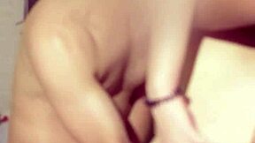 cute couple invites friend for creampie threesome pussy licking action