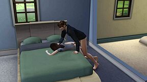 sims 4 teen couple goes wild with passionate sex 🔥💦