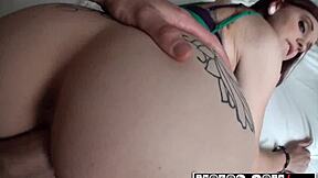 mofos ginger maxx horny girlfriend begs for anal in kitchen pov