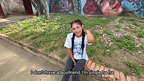 met this perfect brunette in park shes got huge tits tight pussy n ass wanna see me fuck her rough till creampie? 🔥🍑💦