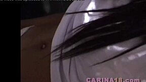 Carina 18 fingers juicy pussy in comfort room