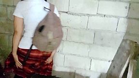 Tupad employee begs big cucumber to cum deep in her juicy pussy