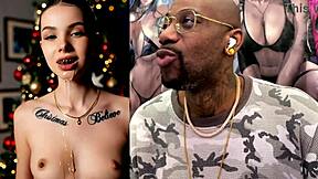 trans nun pounds curvy latina slut's ass for christmas cock