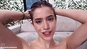 sofia smith takes two huge black cocks deep in ass dap