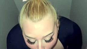 oops, that closet blowjob ended in sloppy facial cumshot