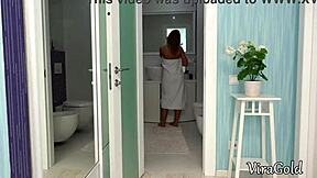 Cute blonde Milena Blanc drilled post-shower 💦😘